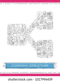 Line business icons are grouped in Tree structure