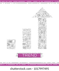 Line business icons are grouped in Trend Graph