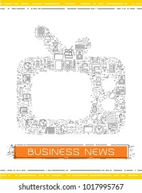 Line business icons are grouped in Tv
