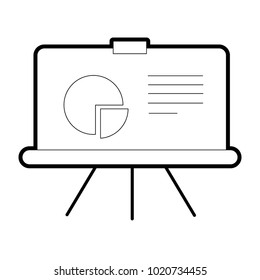 line business presentation with statistics graphic diagram