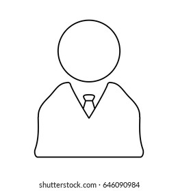 line businessman icon design symbol