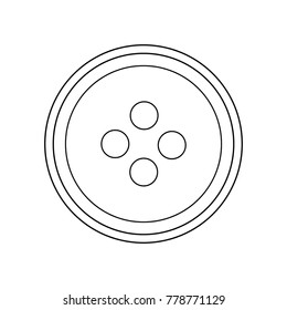 line button object to sewing fashion design