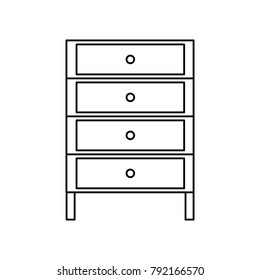 line cabinet archive file document with drawer
