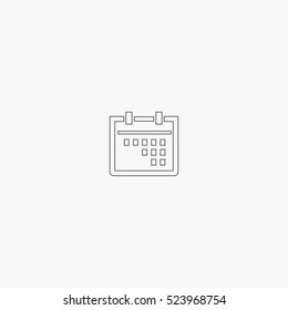 line calendar icon