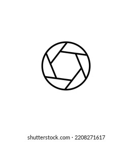  line Camera objective icon. camera symbol for web and mobile 