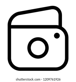 Line Camera,Photography Logo Template

