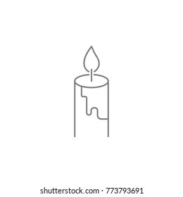 line candle icon. Web element. Premium quality graphic design. Signs symbols collection, simple icon for websites, web design, mobile app, info graphics on white background