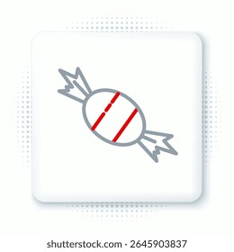 Line Candy icon isolated on white background. Colorful outline concept. Vector