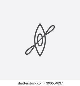 line canoe Icon