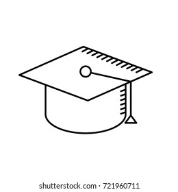 line cap graduation to ceremony sucess