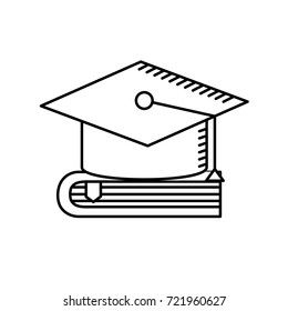 line cap graduation over close book