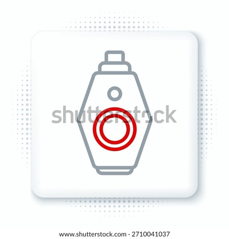 Line Car key with remote icon isolated on white background. Car key and alarm system. Colorful outline concept. Vector