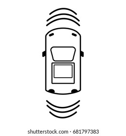 line car transportation from above with sunroof