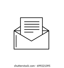 line card letter with important message information