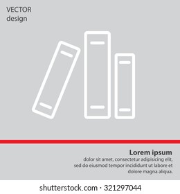 Line catalog vector icon