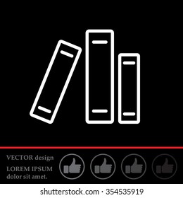 Line catalog vector icon