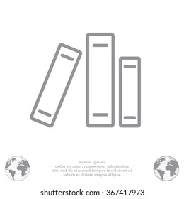 Line catalog vector icon