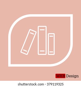 Line catalog vector icon