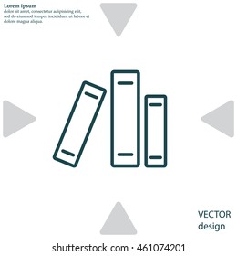 Line catalog vector icon