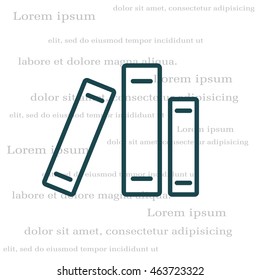 Line catalog vector icon