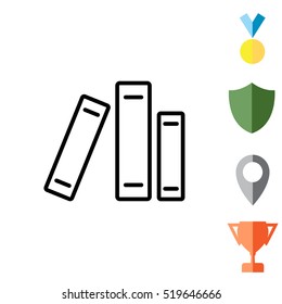 Line catalog vector icon