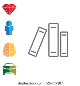 Line catalog vector icon