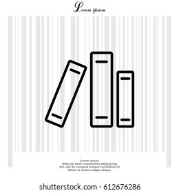 Line catalog vector icon. vector illustration