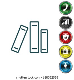 Line catalog vector icon. vector illustration