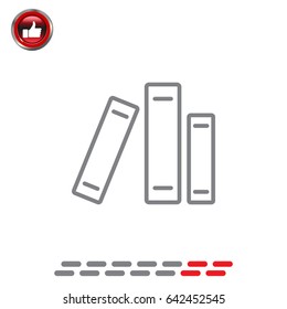 Line catalog vector icon. vector illustration