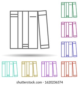 Line catalog vector in multi color style icon. Simple thin line, outline vector of mall icons for ui and ux, website or mobile application