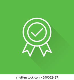 Line Certified Seal Icon