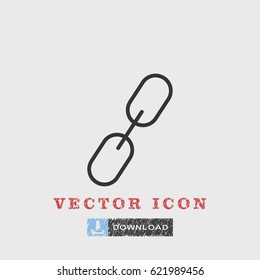 Line chain  icon illustration isolated vector sign symbol