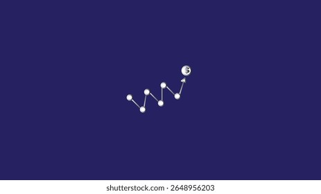 Line chart arrow,  line, chart, arrow, growth, trend, analysis, progress,line chart arrow editable stroke icon,financial analytics.