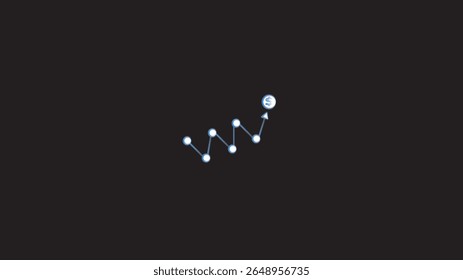 Line chart arrow,  line, chart, arrow, growth, trend, analysis, progress,line chart arrow editable stroke icon,financial analytics.