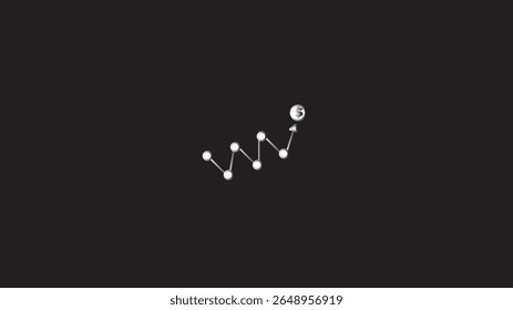 Line chart arrow,  line, chart, arrow, growth, trend, analysis, progress,line chart arrow editable stroke icon,financial analytics.