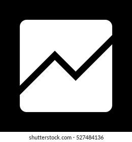Line chart and diagram icon