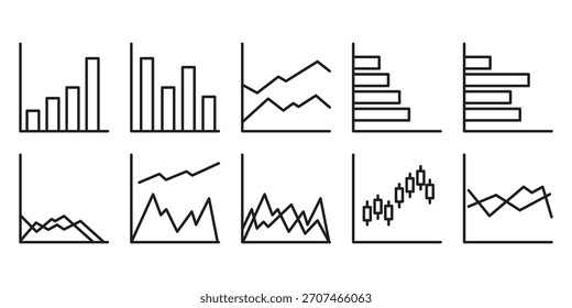 Coleção Simples de Gráficos de Gráfico de Linhas