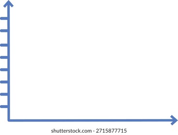 Gráfico de líneas con ilustración de cuadrícula que representa el trazado de datos, el análisis estadístico, los informes comerciales, la precisión de la medición y la visualización de infografías en diseño plano.