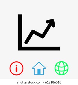 Line chart icon