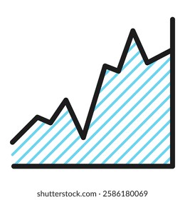 Line chart icon. Icon about mathematics