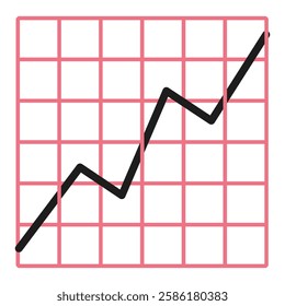 Line chart icon. Icon about mathematics