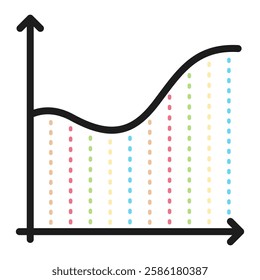 Line chart icon. Icon about mathematics