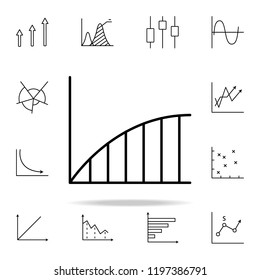 line chart line icon. Chart and diagram icons universal set for web and mobile