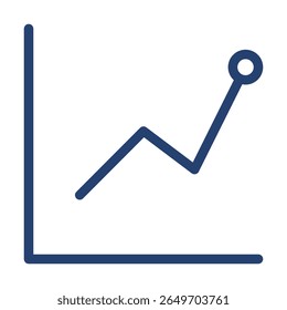 Liniendiagramm, Symbol, flache Umrisslinie, Logo