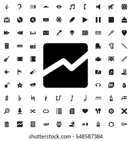 line chart icon illustration isolated vector sign symbol