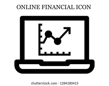 Line chart search icon. Editable Line chart search icon for web or mobile.