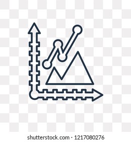 Line chart vector outline icon isolated on transparent background, high quality linear Line chart transparency concept can be used web and mobile - Powered by Shutterstock - Get 15% off with code: PIKWIZARD15