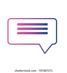 line chat bubble communication notes message