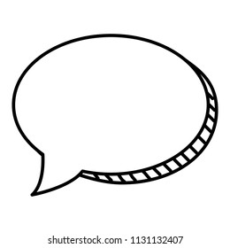 line chat bubble pop art message