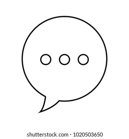 line chat bubble text message communication